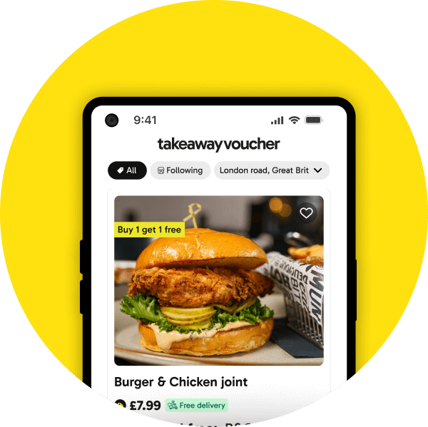 Download Takeaway Voucher Android app to save on daily takeaway deals and vouchers.